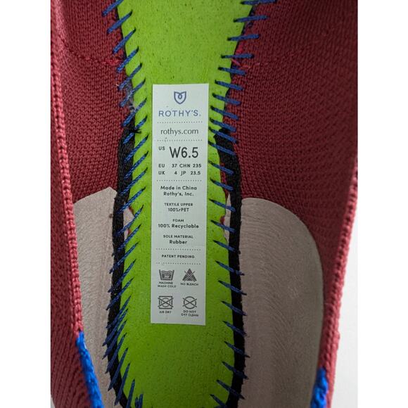 Womens Rothy’s The Mary Jane Flats Cinnamon Sz 6.5 Sustainable Comfortable Shoes - Picture 8 of 8